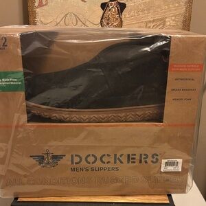 Dockers Men's Black Slip-On Loafers